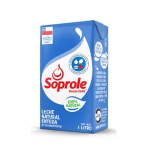 Leche entera natural con tapa Soprole 1 L