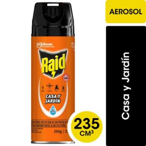 Insecticida Raid casa y jardín aerosol 235 cc