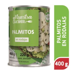 Palmitos Nuestra Cocina en rodajas lata 400 g neto - 220 g drenado