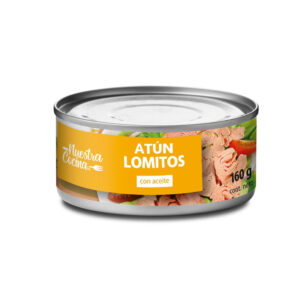 Atún lomito Nuestra Cocina en aceite 160 g  neto - 104 g drenado