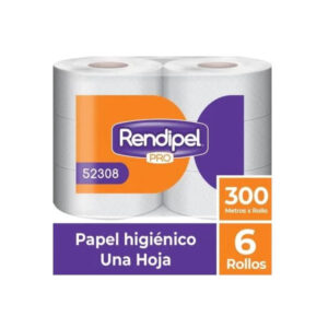 Papel higiénico una hoja 6 un de 300 m