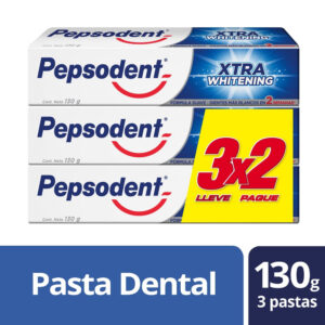 Pack pasta dental extra whitening 3 un de 130 g