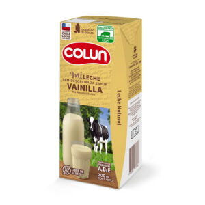 Leche semidescremada Colun sabor vainilla 200 ml