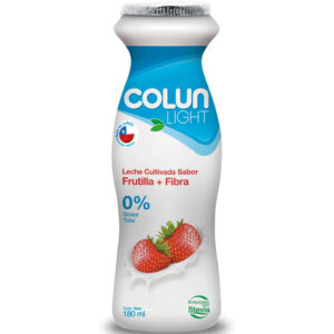 Leche cultivada light Colun sabor frutilla 180 ml