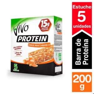 Barra de cereal proteína maní caramelo 5 un de 40 g