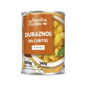 Duraznos Nuestra Cocina en cubitos 580 g neto - 340 g drenado