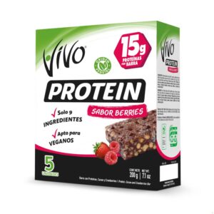 Barra de cereal protein sabor berries 5 un de 40 g