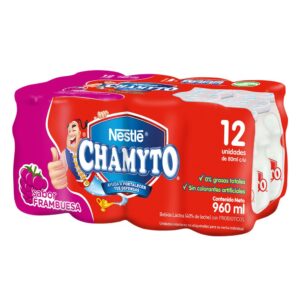 Bebida láctea chamyto frambuesa 12 un de 80 ml