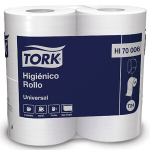 Papel Higiénico universal Tork hoja simple 4 un de 100 m