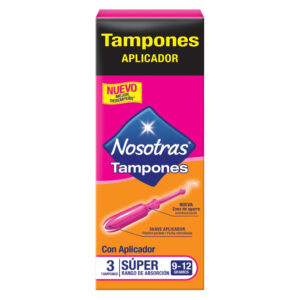Tampones con aplicador super absorción
